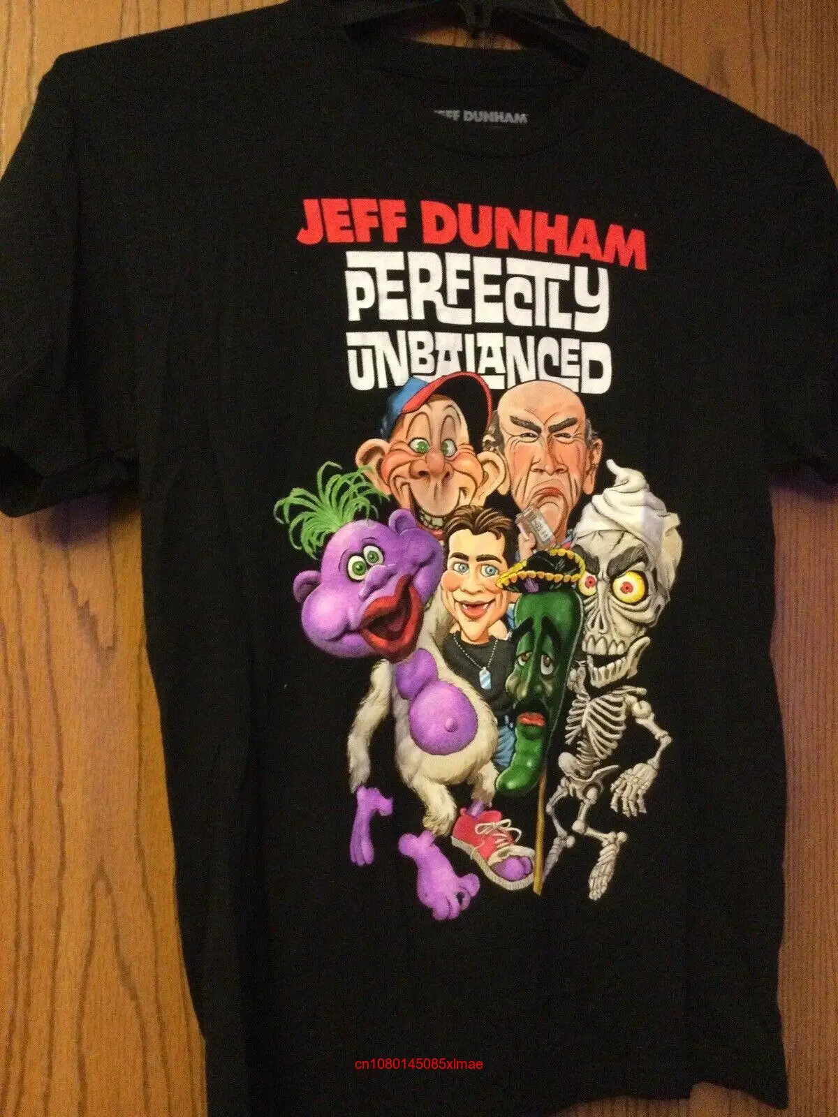 Идеальная неравномерная черная футболка с длинным или коротким рукавом Jeff Dunham |