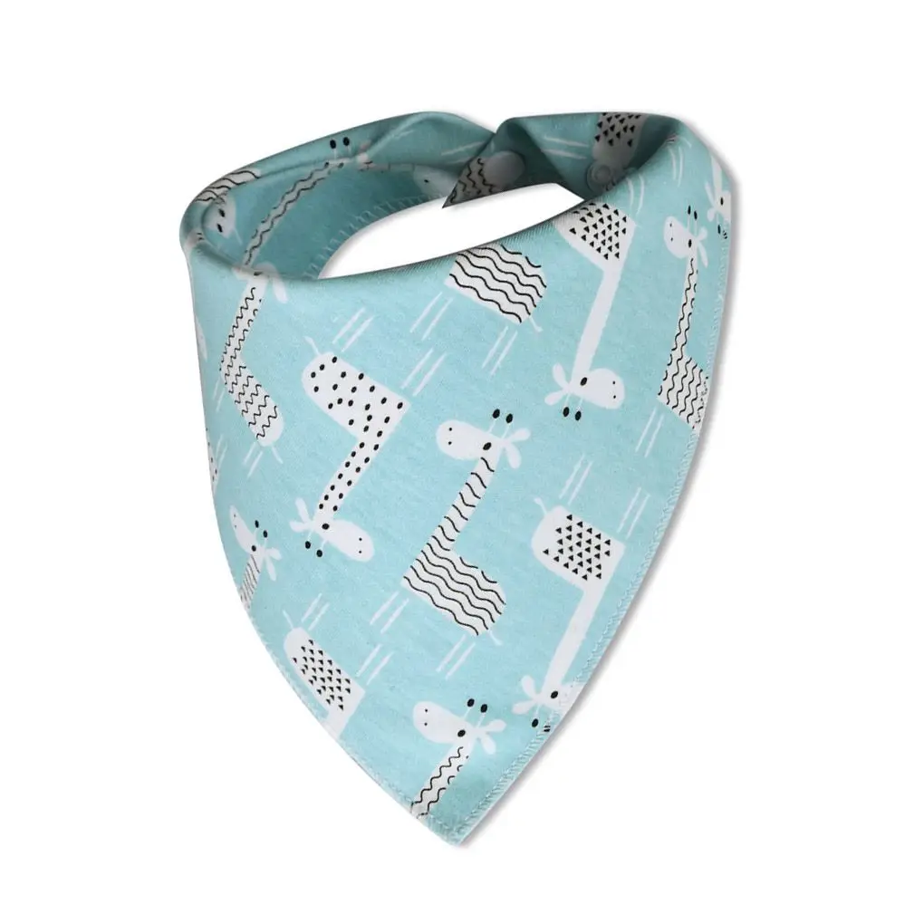 

2020 Cartoon Cute Baby Kids Handkerchief Infant Soft Cotton Drooling Bibs Saliva Towel Reusable Toddler Printed Bib