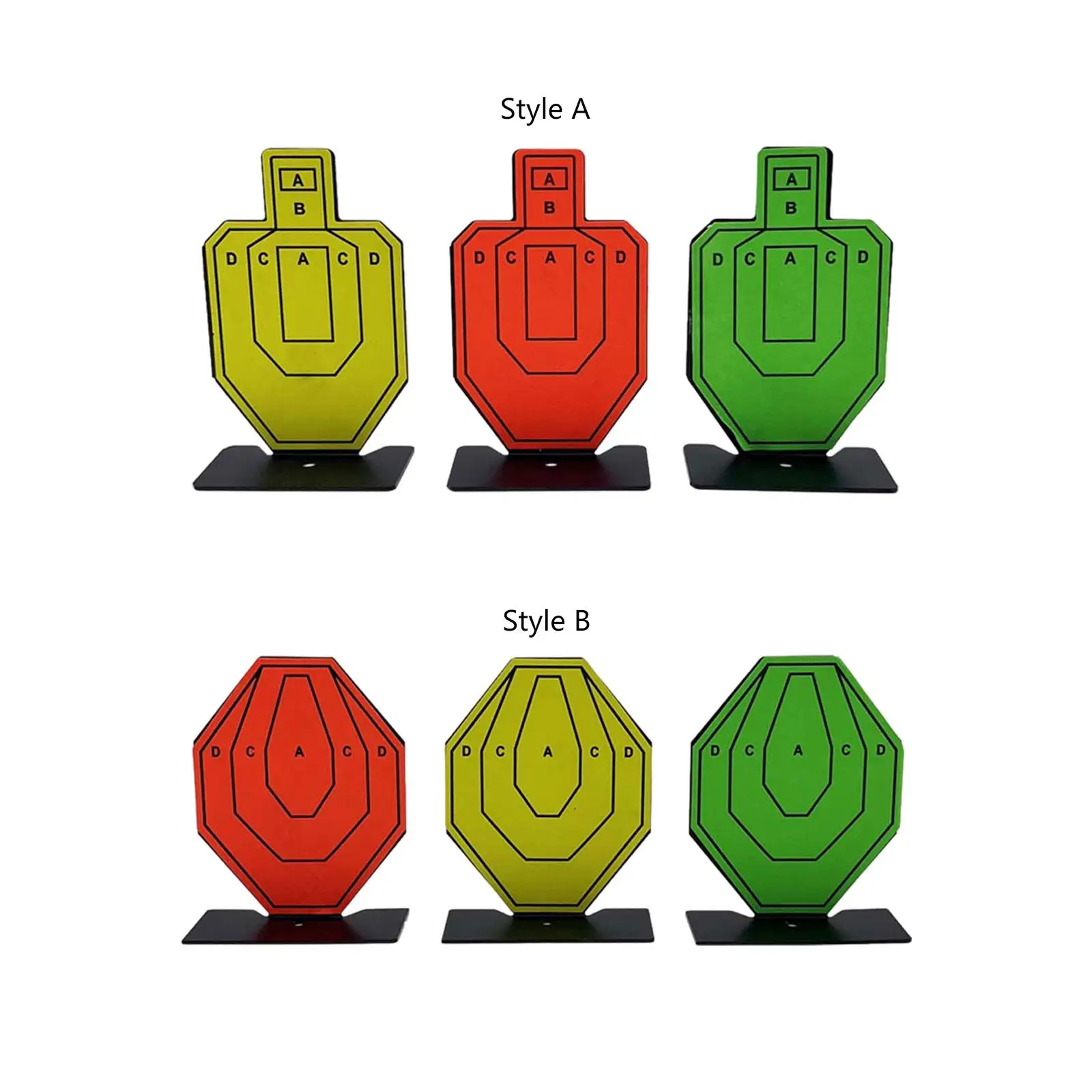 

3Pcs Small Targets Wargame Metal Catapults Letter Partition Training Target