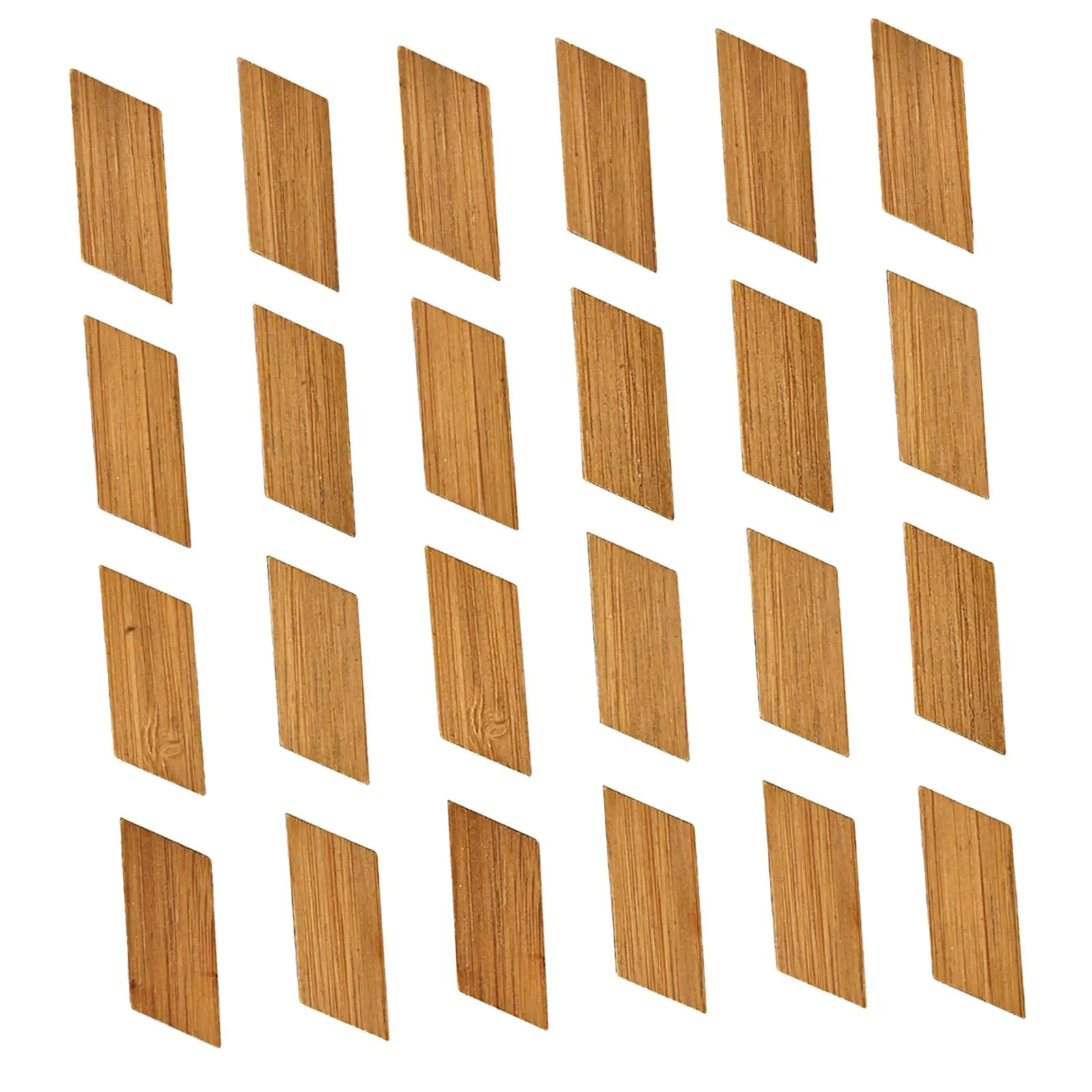 

24x Simulation Dollhouse Bamboo Patchwork Flooring Home living Room Ornaments
