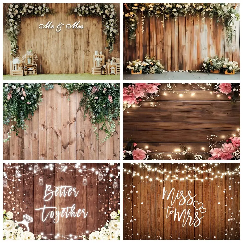 Винтажный деревянный фон для фотосъемки с блестками