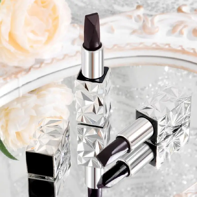 

3 Color Long Lasting Moisturizing Lipstick Black Diamond Matte Velvet Lip Glaze Non Stick Cup Easy To Color Lip Gloss Lip Care