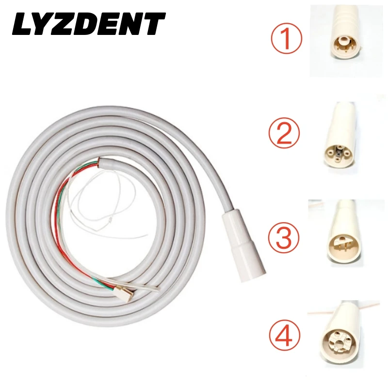 

LYZDENT Dental Scaler Detachable Cable Tube Ultrasonic Scaler Cable Pipe Hose Fit DTE Satelec EMS Woodpecker Plug-in 4 Types