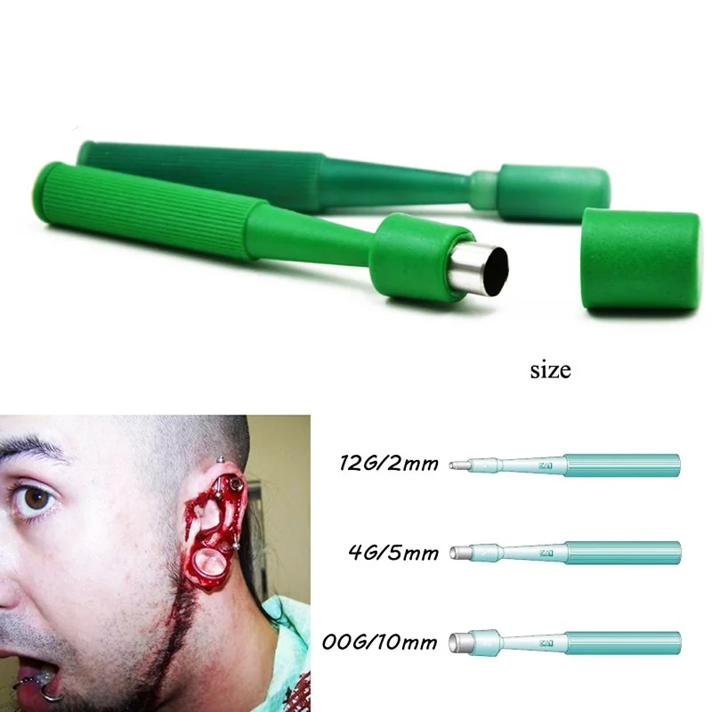 Стерилизованный дермальный дырокол для биопсии инструмент кожи