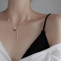 hollow moon star pendant gold silver necklace fashion simple shiny clavicle necklace ladies wedding jewelry gift
