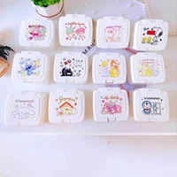 kawaii sanrio cartoon hello kitty mymelody cotton swab box storage box cosmetic storage mini small objects rubber band box gift