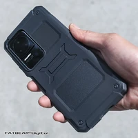 for xiaomi redmi k50 k50pro pro fatbear tactical military grade rugged shockproof armor buffer case soft cover