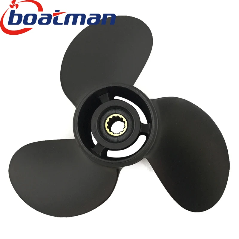 Фото BoatMan ®   Алюминиевый пропеллер 8,9x8,5 для подвесного мотора Mercury, 8 л.с., 9,9 л.с., 12 зубьев, 48- 897618 Запчасти и аксессуары для лодок A10 №4