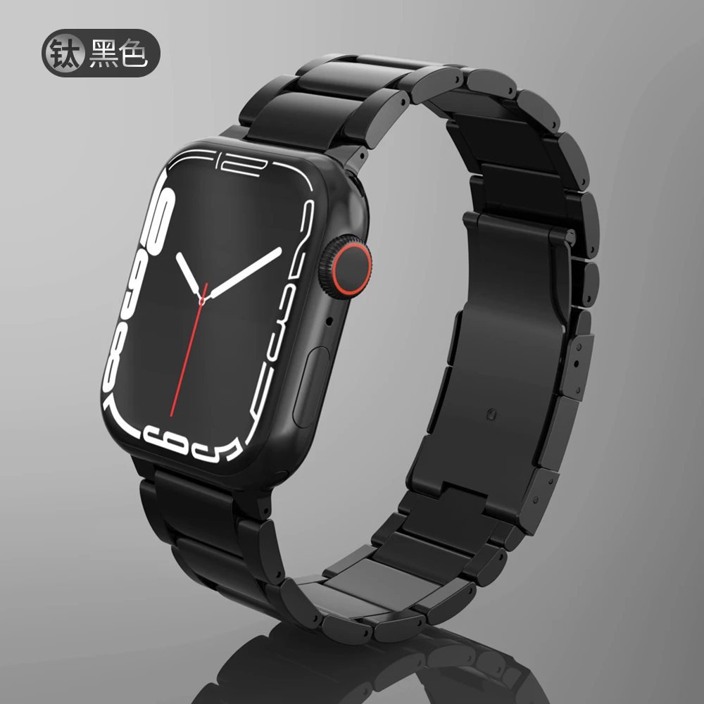 Titanium Strap for Apple Watch Ultra 49mm Band 44mm 42mm 40mm 38mm 45mm Titanium Bracelet Watchband for iWatch 7 6 SE 5 4 3 8 2