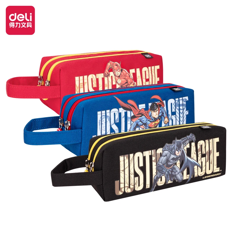 

1Pcs DELI BC149 Justice League DC Multi-purpose Pencil Bags Cartoon Pen Cases School Student Supplies Stationery