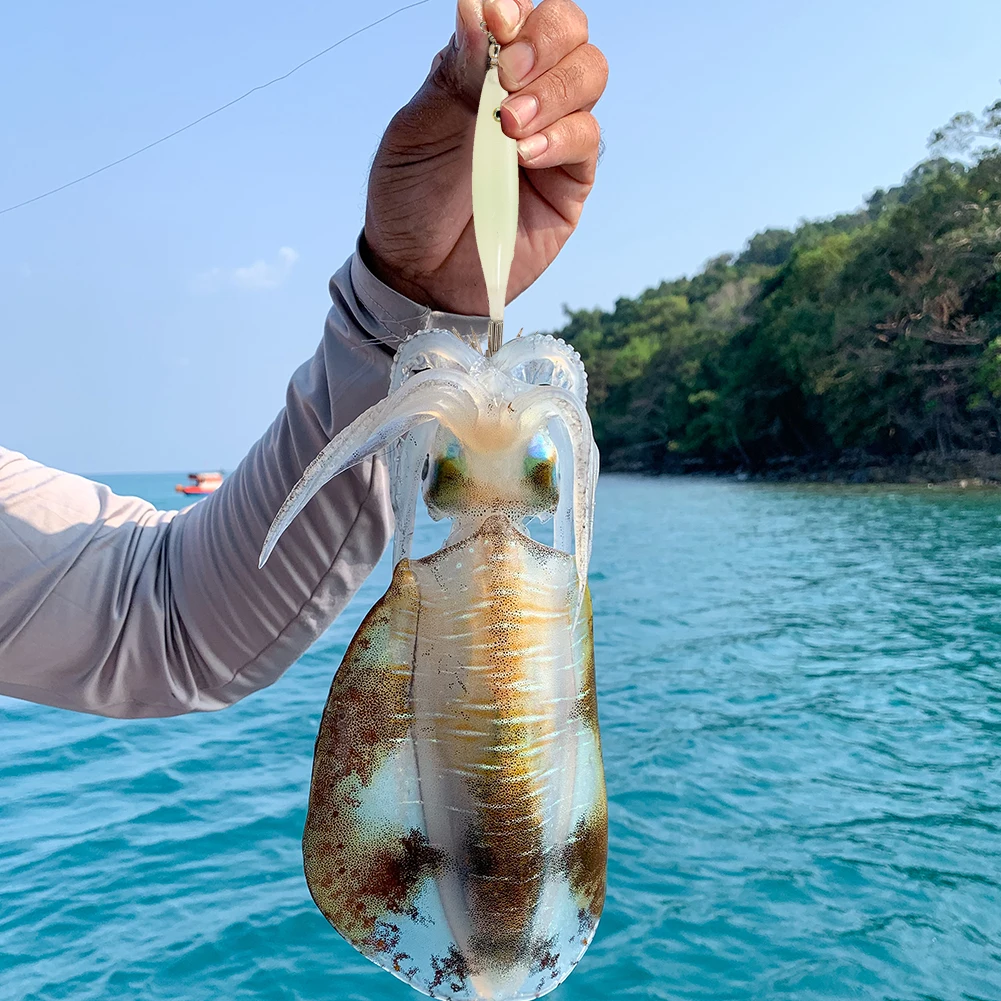 

5 шт., светящиеся приманки-креветки, крючок для морской рыбалки