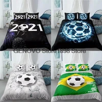 90 young 3d football duvet cover soccer football bedding sets edredon futbol single printed child kids covers boys bed linen set