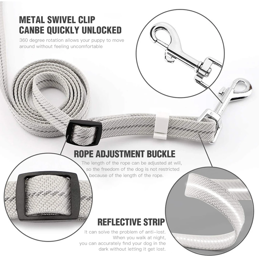 Выдвижной Поводок для собак светоотражающий сильный поводок с замком маленьких