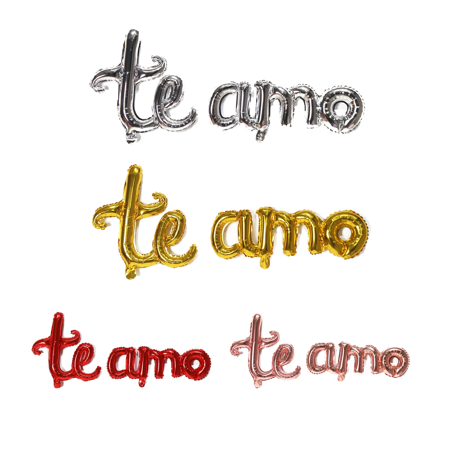 

Воздушный шар Te amo, 1 шт., 16 дюймов, испанский, с надписью «I Love You»