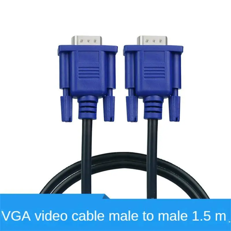 Vga3 + 5 черная линия синяя головка уменьшает потерю данных твердый игольчатый медный плакированный стальной износостойкий никелированный соединительный кабель