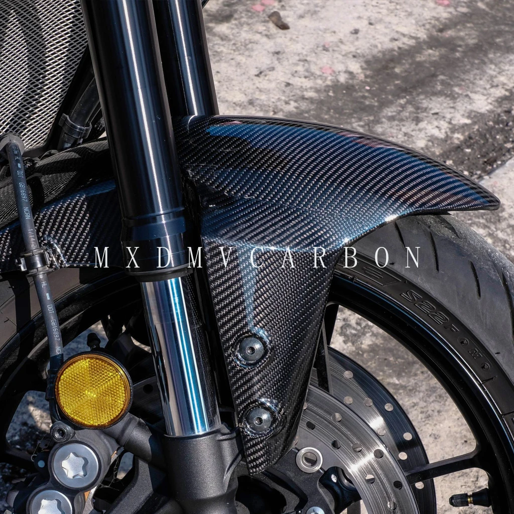 Фото Для YAMAHA MT09 FZ09 2025 2024: 100% карбоновые накладки на бак и боковые панели (обтекатели) из 3K углеродного волокна, аксессуары для мотоциклов №2