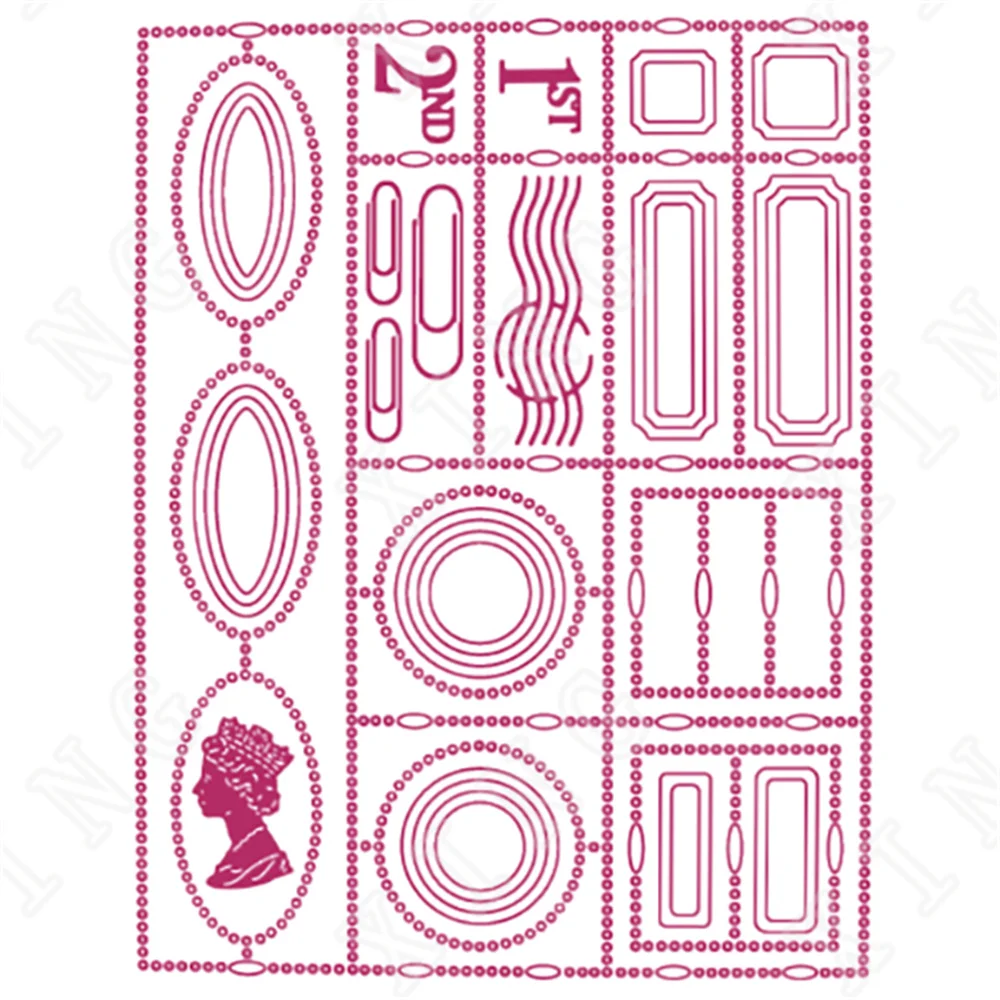 

2022 New Franks Oval Circle Square Metal Cutting Dies Scrapbook Diary Decoration Embossing Template Diy Greeting Card Handmade
