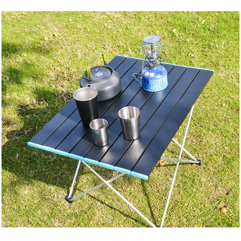 

Складной стол для кемпинга на открытом воздухе, ультралегкий портативный стол для сада, вечеринки, барбекю, кемпинга, туристический стол из алюминиевого сплава