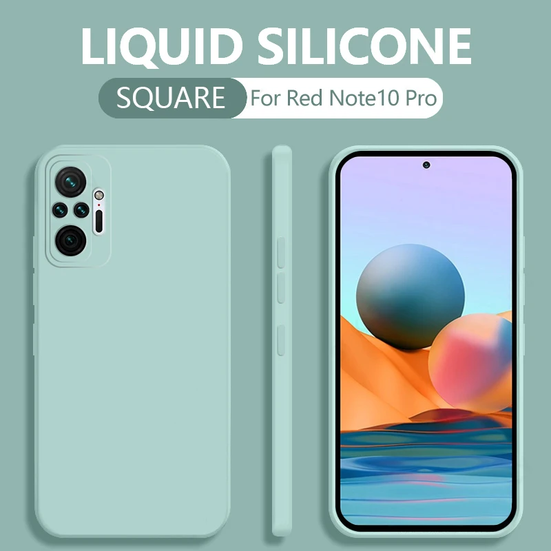 

For Poco F3 X3 NFC Pro Original Square Liquid Silicone Phone Case For Xiaomi Mi 10 10T 11 Lite Ultra MIX 2 3 Super Thin TPU Case