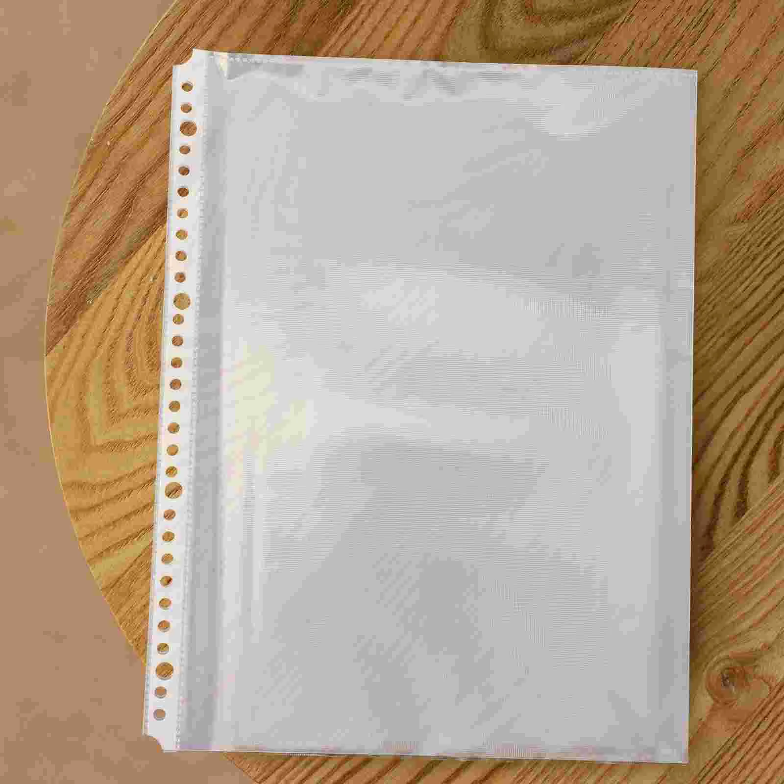 

Folder Inner Paper Pocket Loose Leaf Clear Pouch File Protector Binder Document Protective Cover