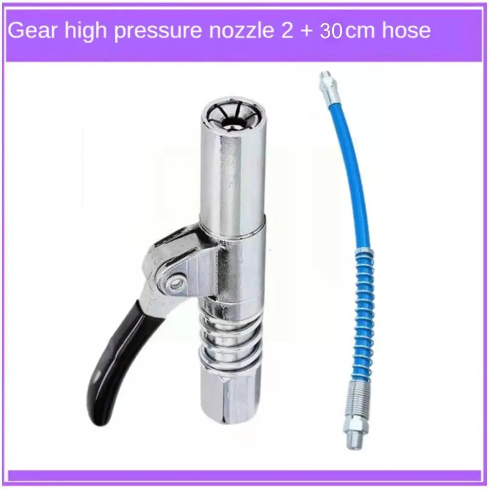 

1/2PCS Heavy-Duty Quick Release Grease Coupler For Air Manual Electric Grease Gun Coupler NPTI/8 10000PSI Two Press Easy To J3M6
