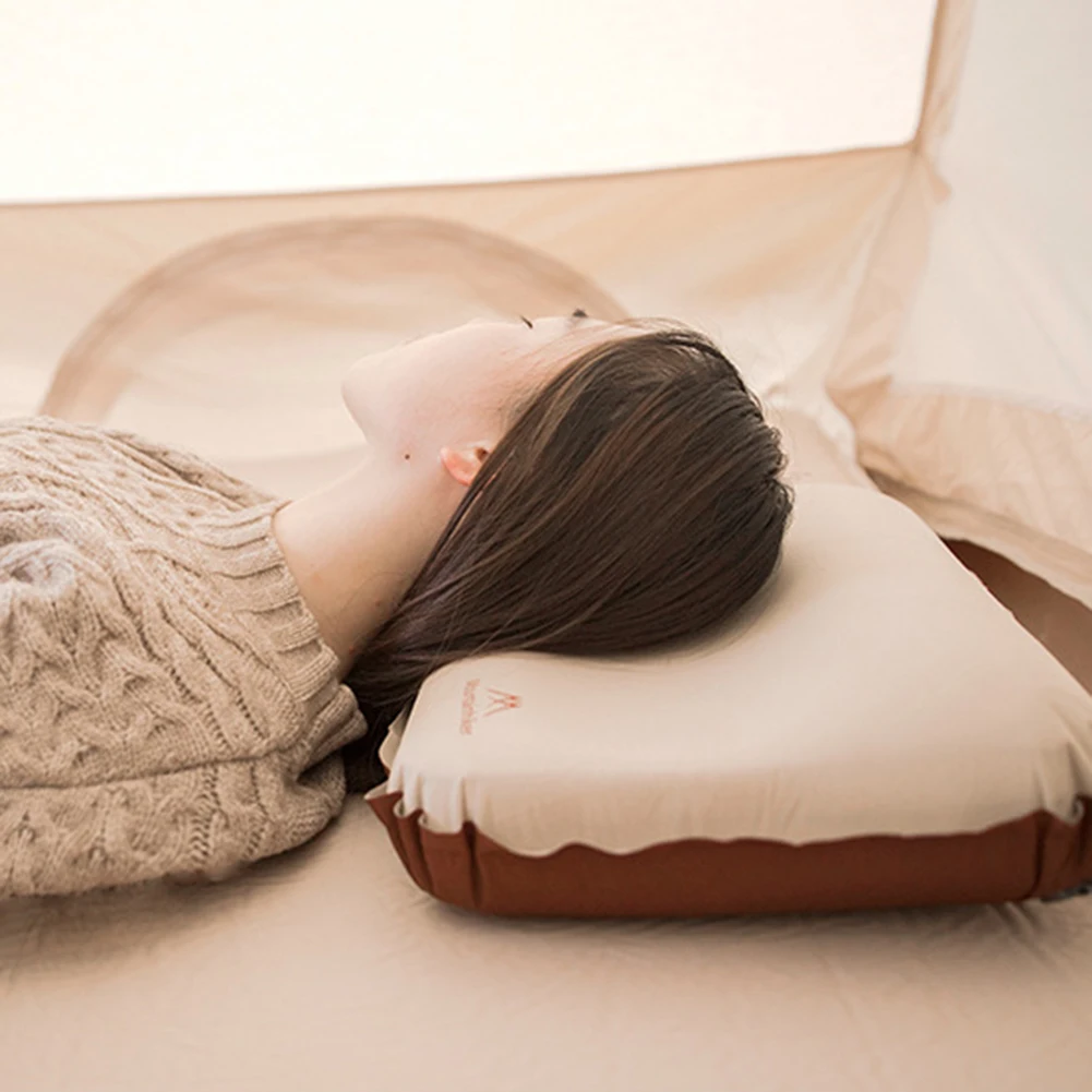 

Inflatable Air Pillow Bed Sleeping Camping Pillow U-shaped TPU Neck Stretcher Backrest Pillow for Travel Plane Head Rest Support