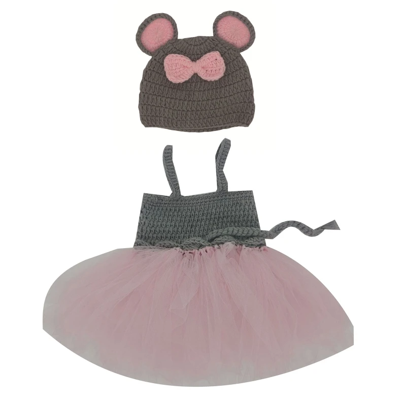 

2 шт./комплект, Детская вязаная сетчатая юбка-пачка