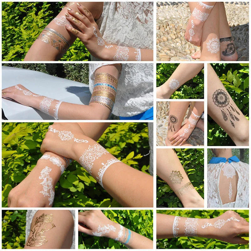 Горячая Распродажа сексуальная белая фотосессия временные тату-наклейки