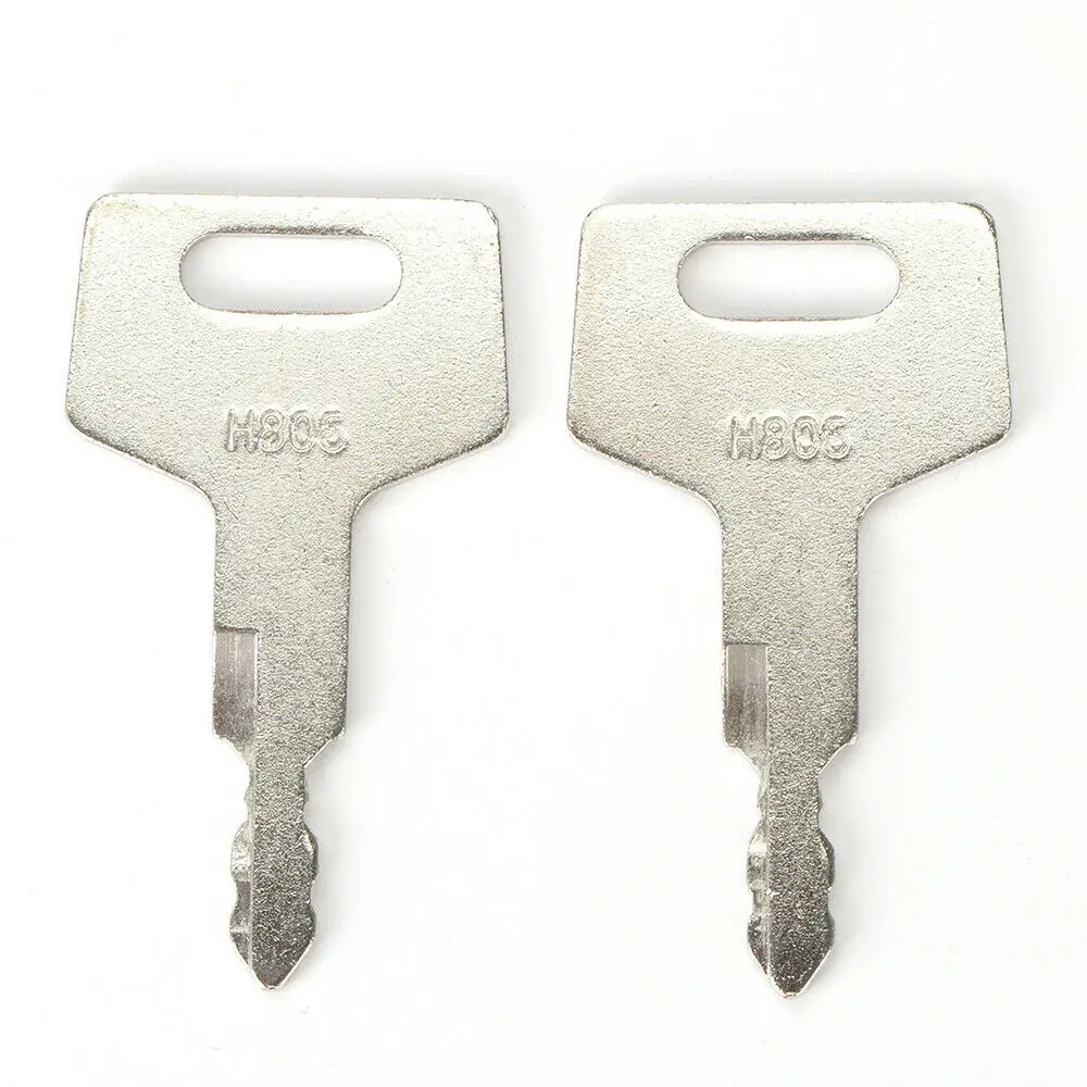 

2Pcs H806 Key for Takeuchi Excavator & Track Loader Easy To Use Practical Durable BU1698X2