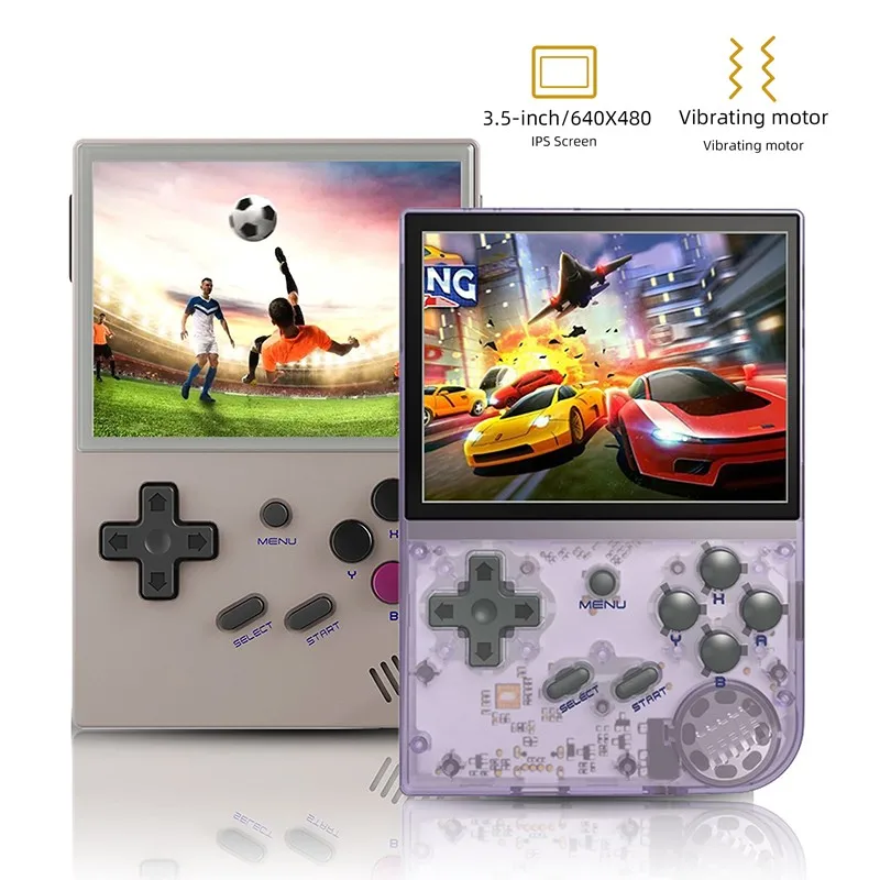

RG35XX Retro Handheld Game Console Linux System 3.5 Inch IPS Screen Video Game Consoles Classic Gaming Emulator 5000+ Games Grey