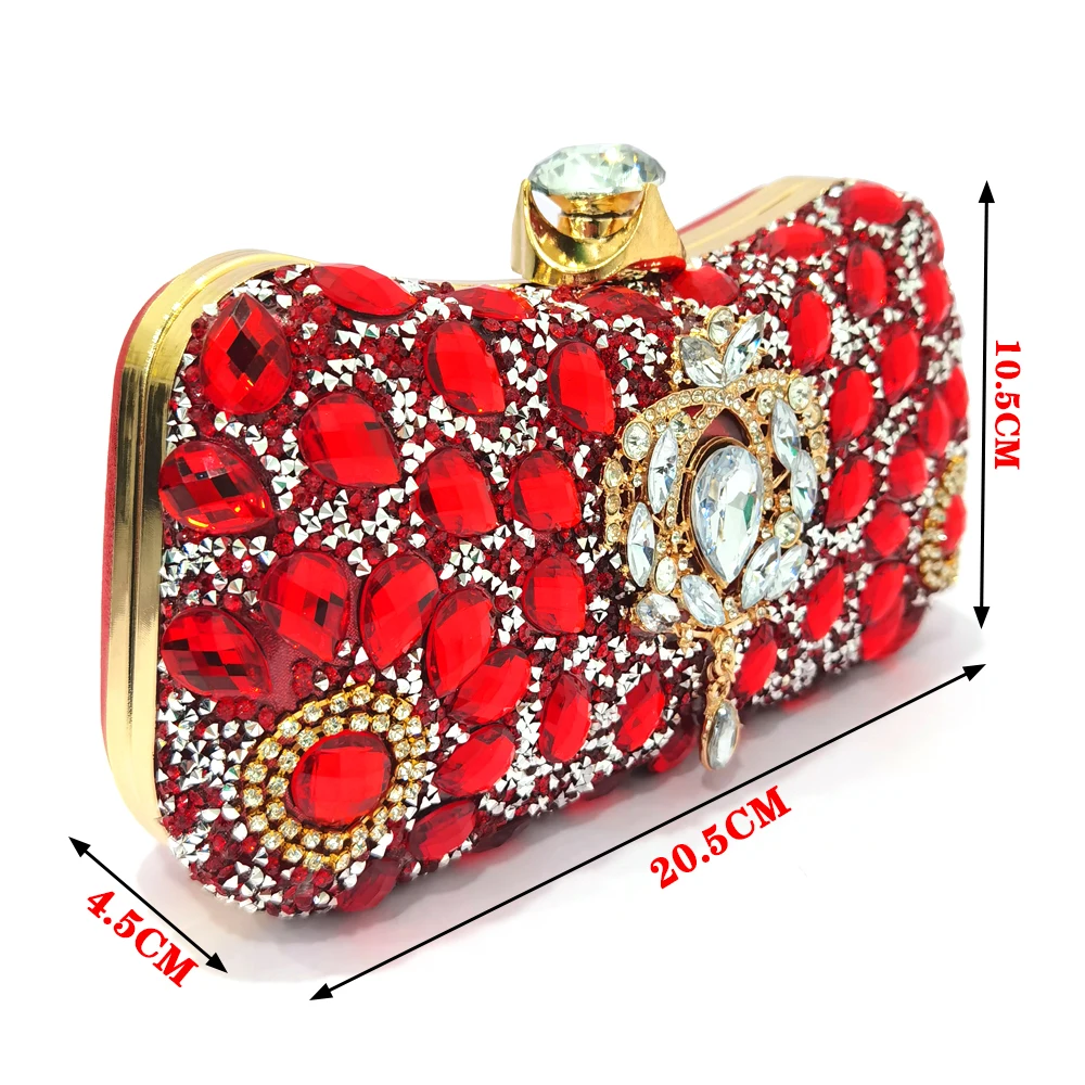 Italy Latest Summer Ladies High Heel Shoe and Bag Rhinestone Simple High Quality Design Shoe for Women Wedding Birthday Party