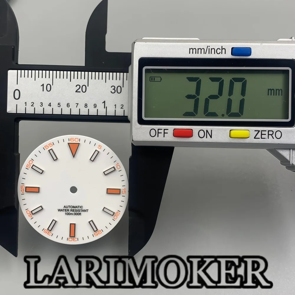 Набор светящихся стрелок LARIMOKER 32 мм (белые, зеленые, синие) для циферблатов часов, универсальный, подходит для механизмов NH35, NH36, ETA, PT5000, запчасти для ремонта и модификации автоматических часов. (art.: 3920dbd5466bf) - 3920dbd5466bf