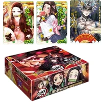 new japanese anime figurescards demon slayer kimetsu no yaiba collections card game child collectibles hobby for kids gife toys