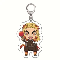 japan anime demon slayer key chain ring bag pendants accessory car key pendant jewelry friends commic fans gift collection hot
