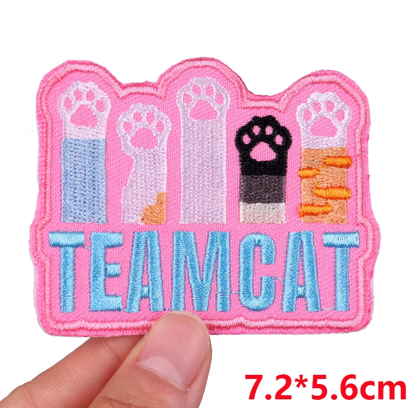 Джинсовая нашивка с вышивкой сделай сам рисунком/животного бабочка кошка