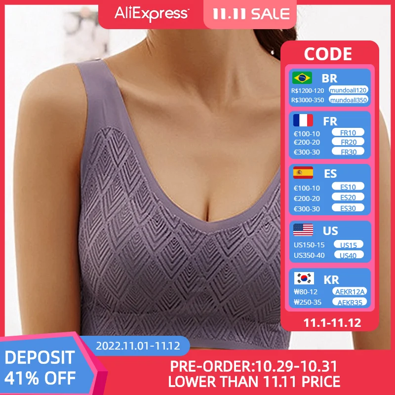 

Sexy Seamless Women Bra Wire Free Brassieres Soft Intimate Women's Underwear Female Intimates Lingerie Underwear & Sleepwear