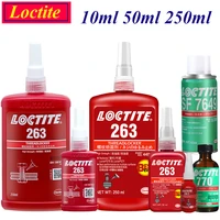 10ml 50ml 250ml loctite 263 screw sealing adhesive anaerobic glue thread locker loctite sf 7649 770 promoter catalyst