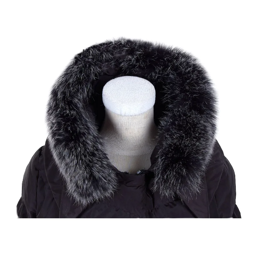 Воротник из натурального меха искусственная меховая отделка для пухового пальто