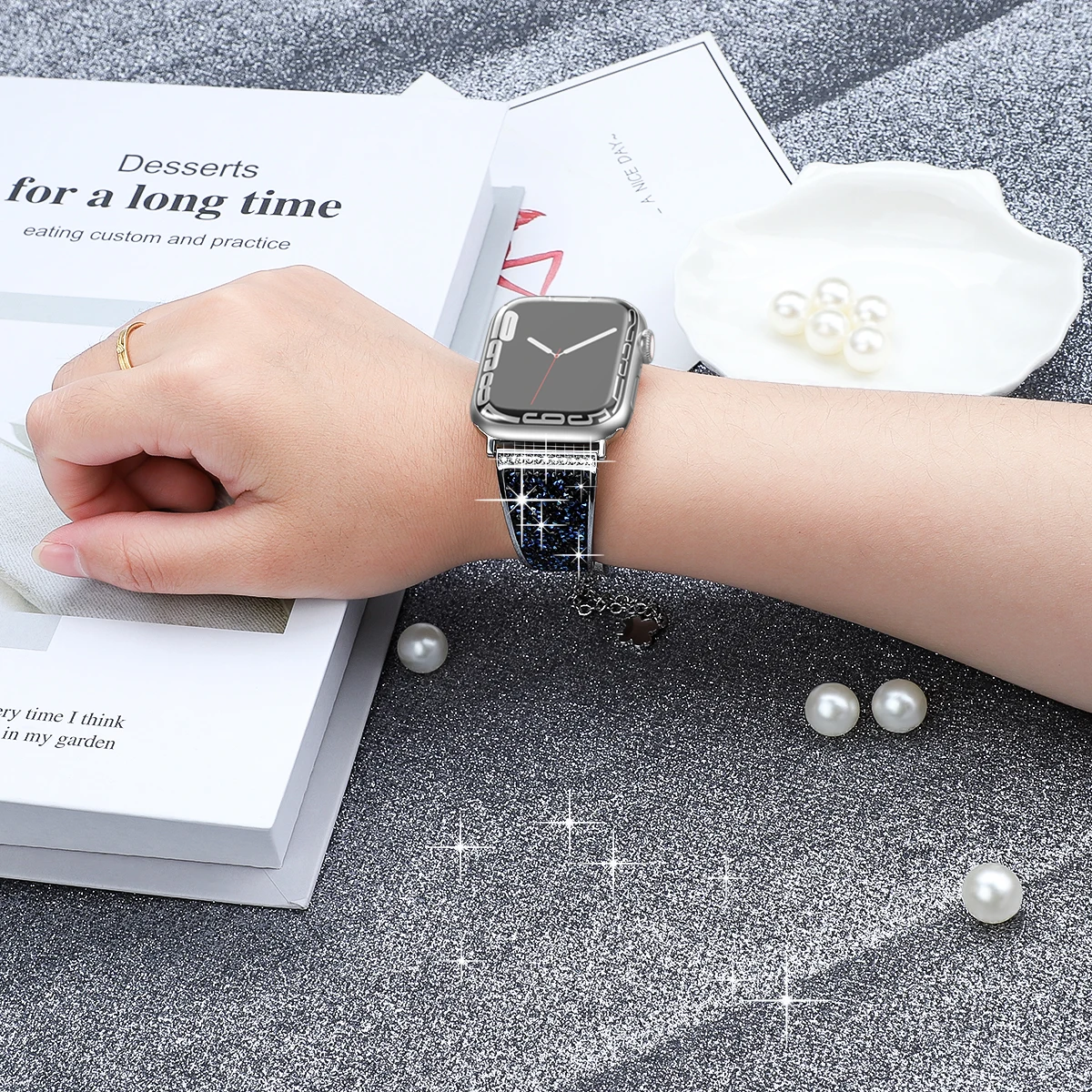Ремешок регулируемый для Apple Watch 7 6 5 SE 4 38 40 41 42 44 45 мм |