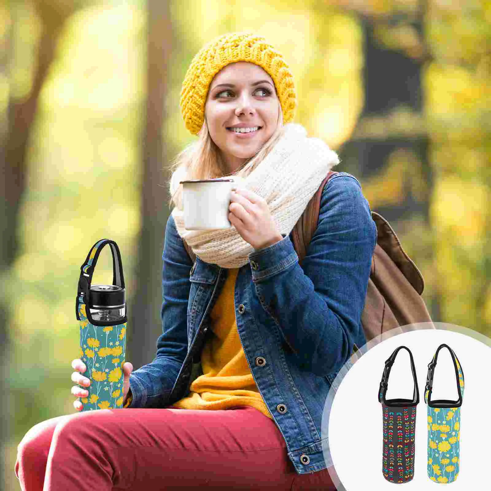 

2 Pcs Water Bottle Cover Portable Water Bottle Case Bottle Warmer Insulation Bag
