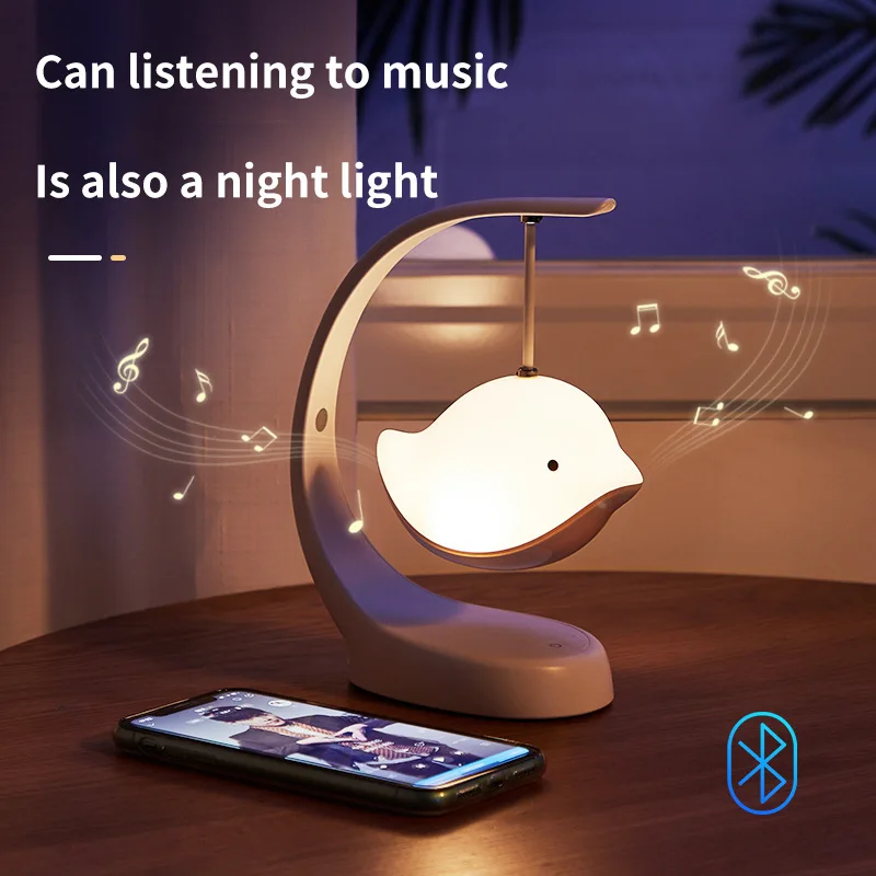 Маленькая ночная лампа с Bluetooth-динамиком подарок для девочек настольная