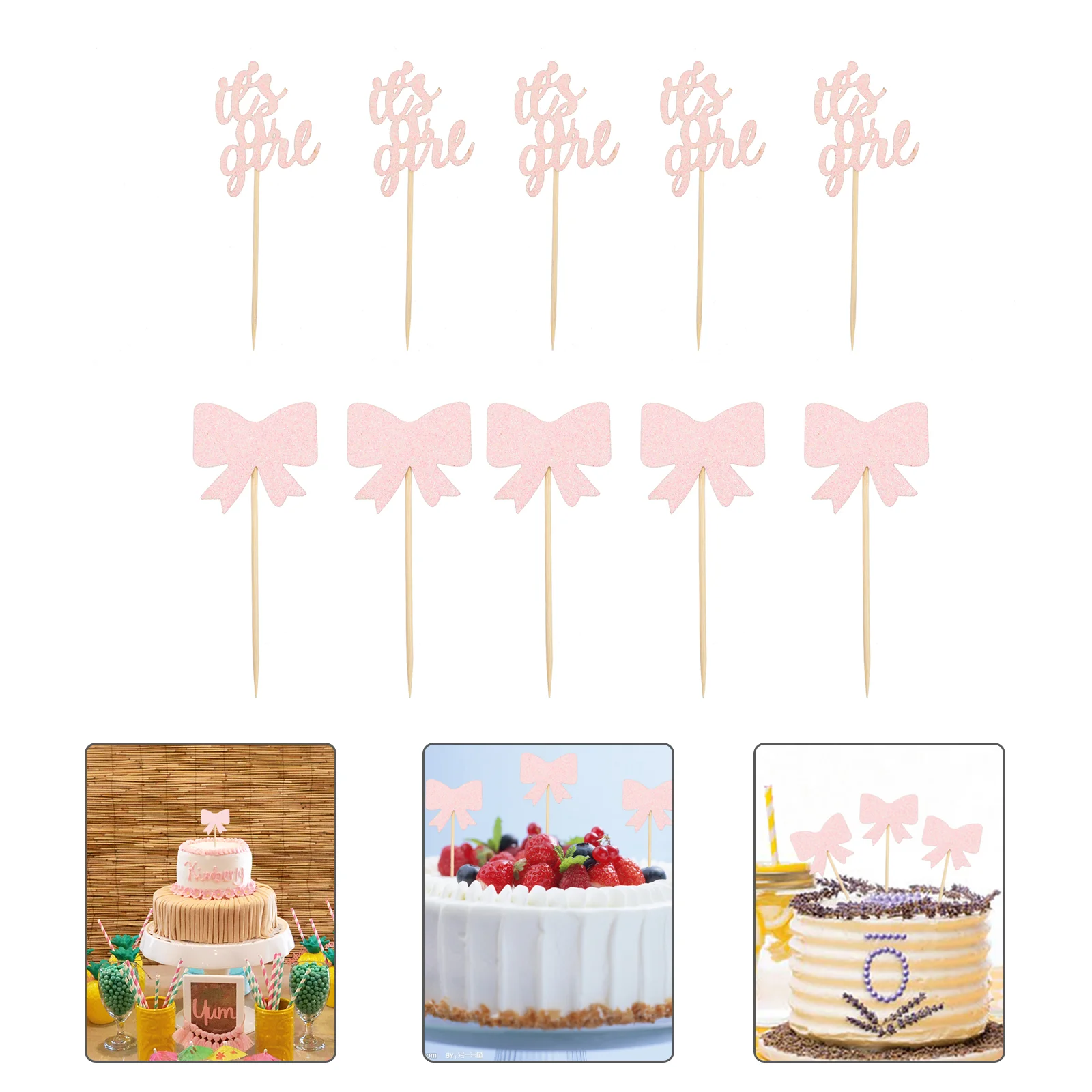 

Decor Party Baby Cake Dessert Shower Cupcake Toppers Gender Children Picks Decorations Reveal Sticks Birthday Diy Favorgirls