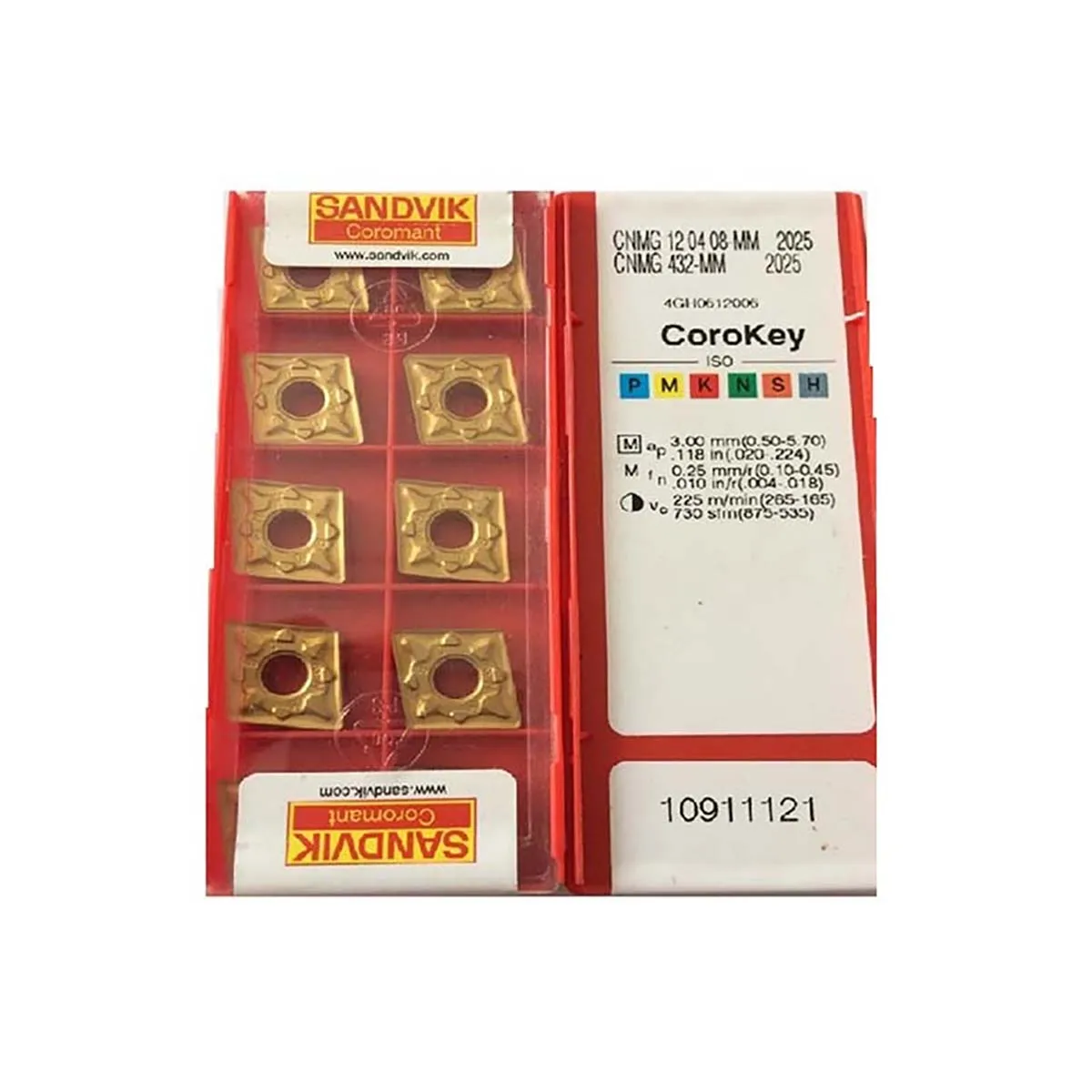 

Sandvik Coromant 100% Original CNMG CNMG12 CNMG120408 MM 2025 Medium Finishing Carbide Turning Inserts TurningTools
