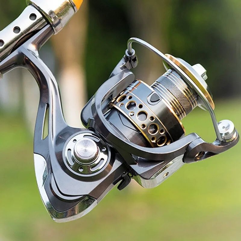 

Fishing Reels Spinning for Saltwater Freshwater Fishing Reel Metal Spool Left Right Interchangeable Trout Carp Fishing Tackle