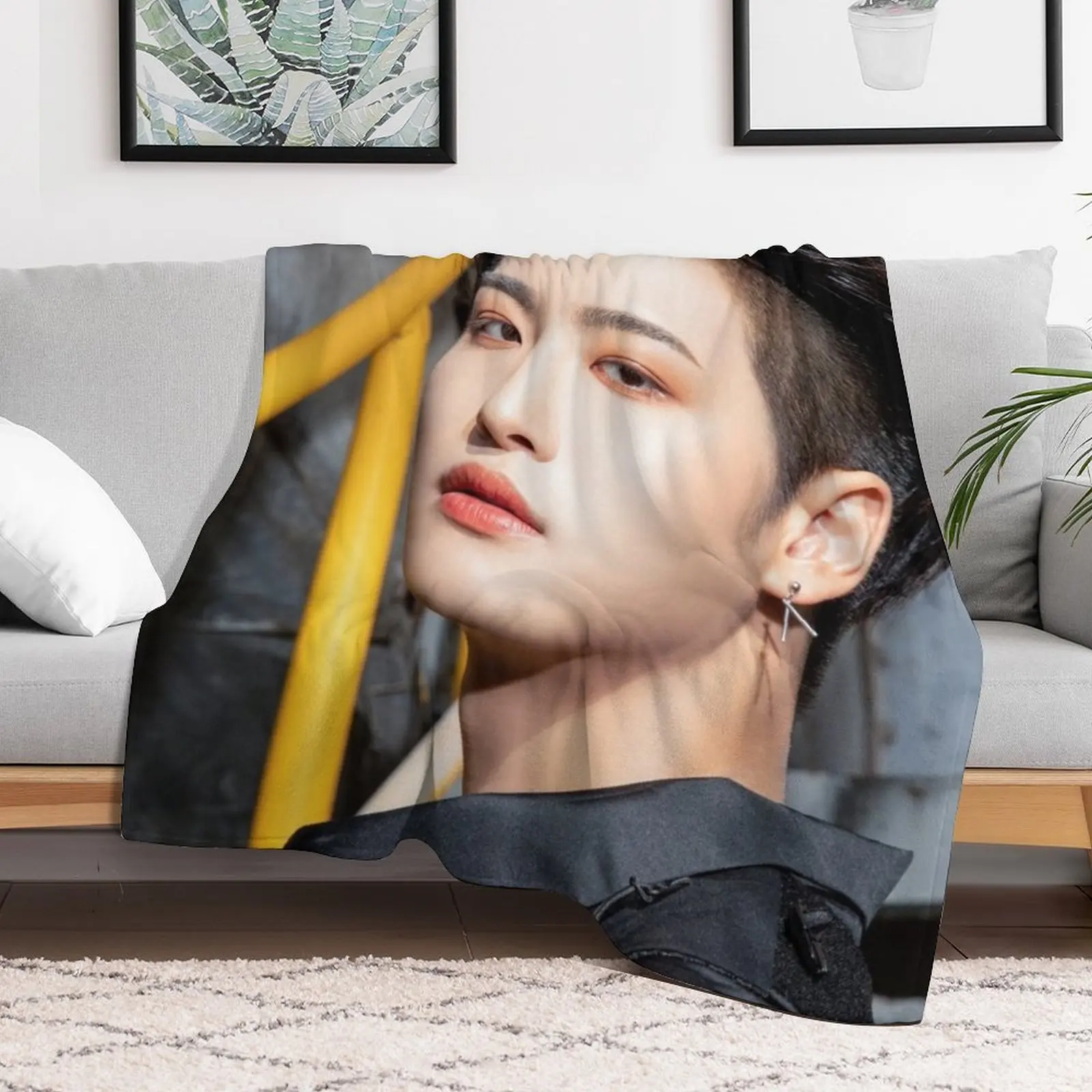 ATEEZ SEONGHWA THE WORLD EP.1 : Плед MOVEMENT GUERRILLA Многоцелевое одеяло в стиле манга Свободные