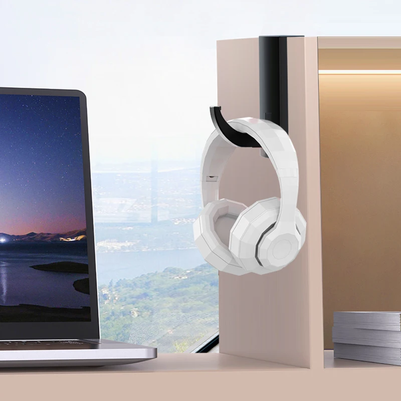 

Headphones Hanger Accessories Headphone Stand Universal Headphone Headset Hanger Wall Hook PC Monitor Earphone Stand Rack