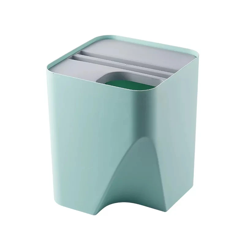 

Big Kitchen Trash Can Recycle Bin Stacked Sorting Household Dry Wet Separation Waste Bin Rubbish Cubo Basura Waste Separation E5