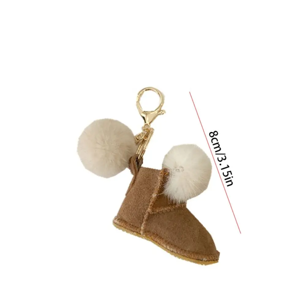 Креативный пушистый мини-брелок для ботинок зимние сапоги милая кукла из норки