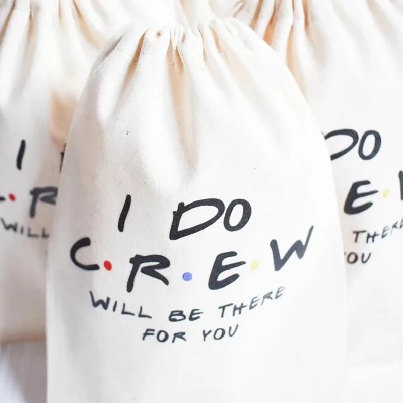 

5pcs I Do Crew Hangover Kit Bag Friends theme Bachelorette Party Girls Weekend bridal shower bride to be wedding bridesmaid gift