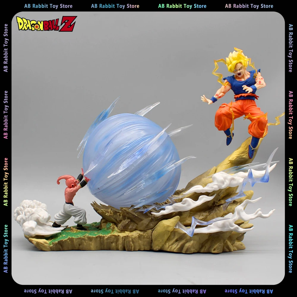 

20cm Majin Buu Vs Son Goku Figure Dragon Ball Z Anime Figures Gk Figurine Pvc Statue Collectible Model Doll Ornament Toys Gift
